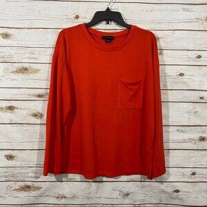 Sanctuary burnt orange long sleeve blouse size L